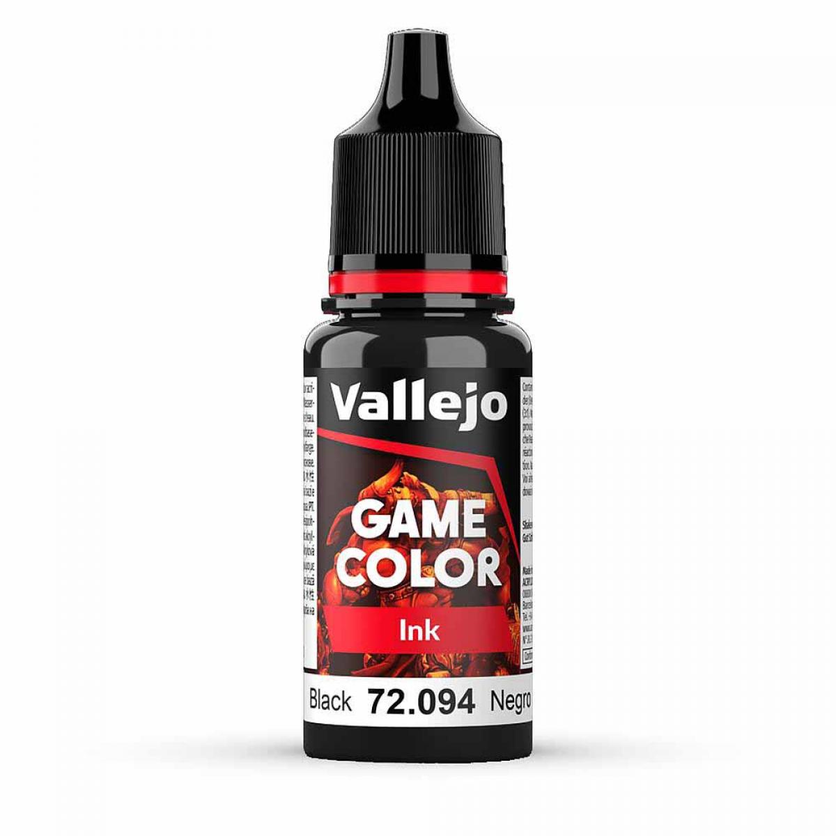 Vallejo 772094 Schwarze Tinte, 17 ml