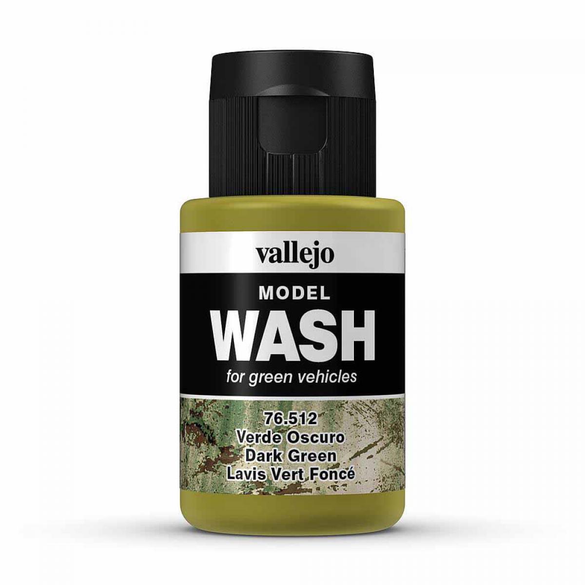 Vallejo 776512 Wash-Color, Dunkelgrün, 35 ml