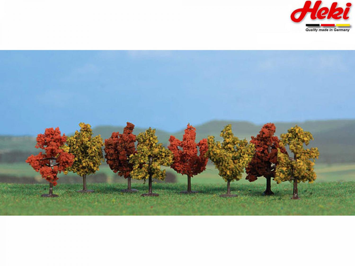 Heki 1141 8 Laubbäume herbstlich 4cm