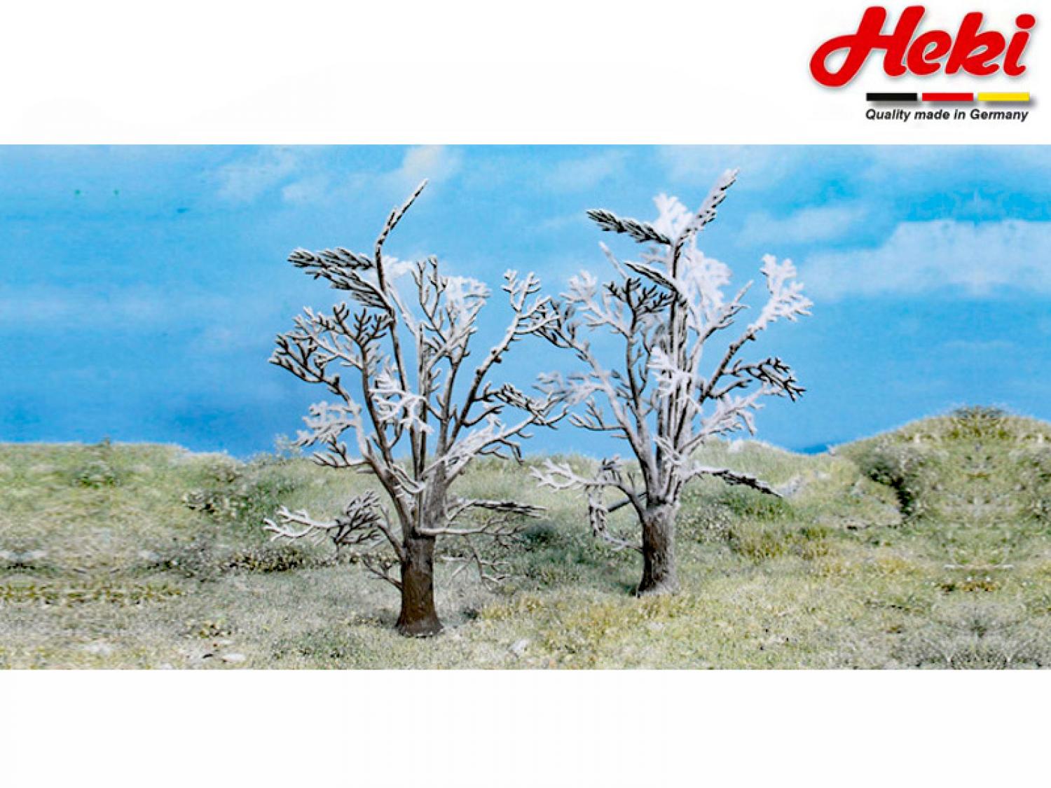 Heki 2106 2 Winterbäume 14 cm