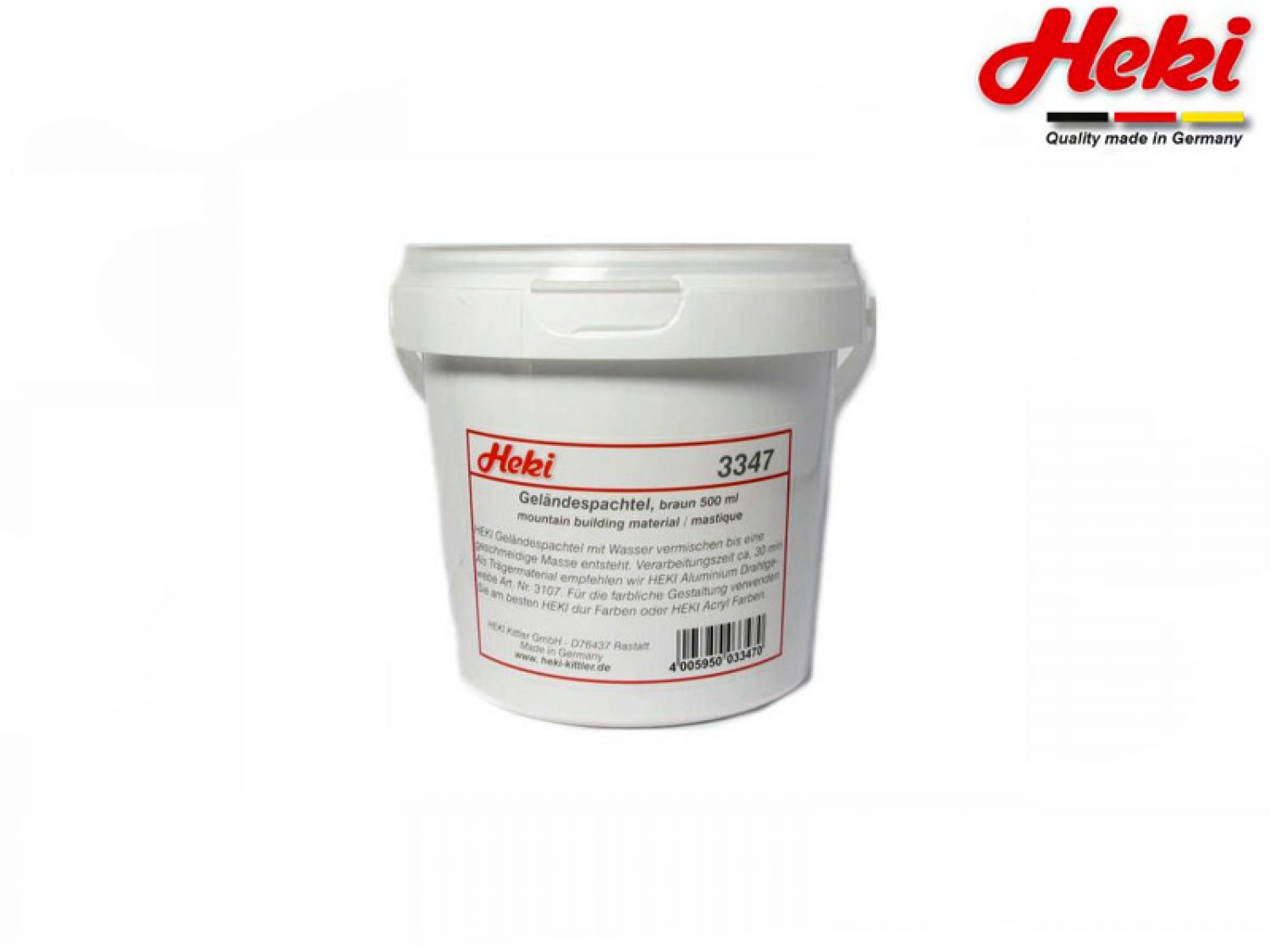 Heki 3347 Geländespachtel braun, 500 g