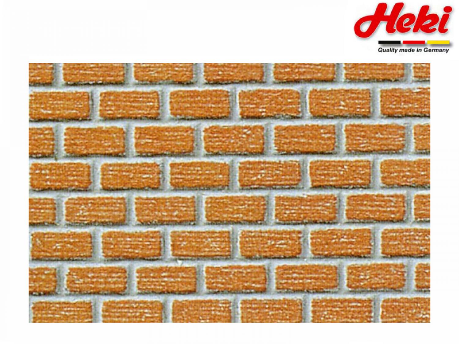Heki 72242 Klinker 0/1/H0, 40x20 cm, 2 St