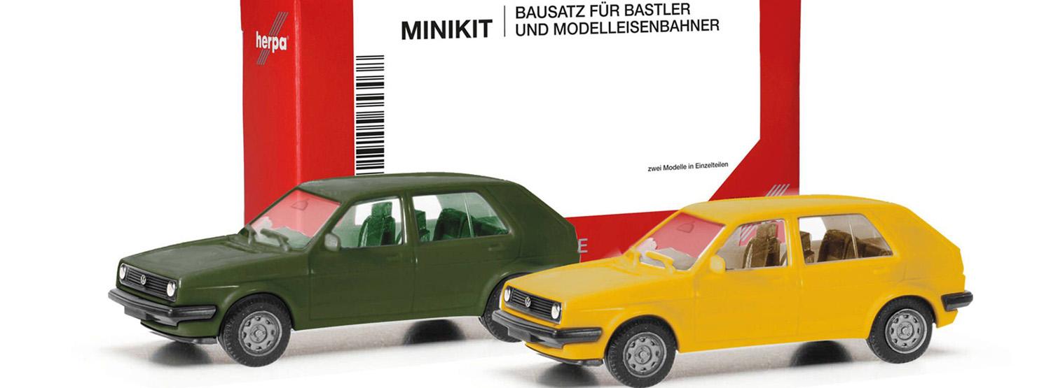 Herpa 012195-010 H0 Minikit VW Golf II, 2-tlg.