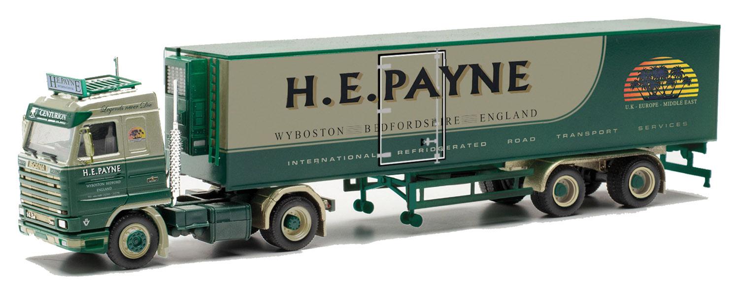 Herpa 315661 H0 Scania 143 KüKo-Sz "H.E.PAYNE"