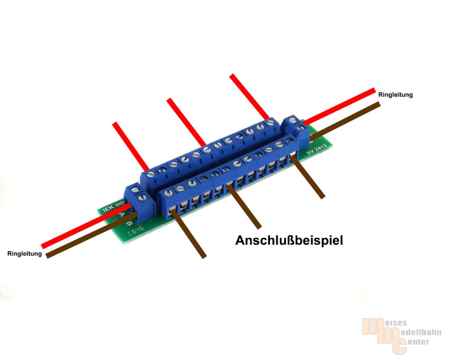 Modellbahn Stromverteiler Verteiler V2 Fertigbaustein - MIH-toys - Ih