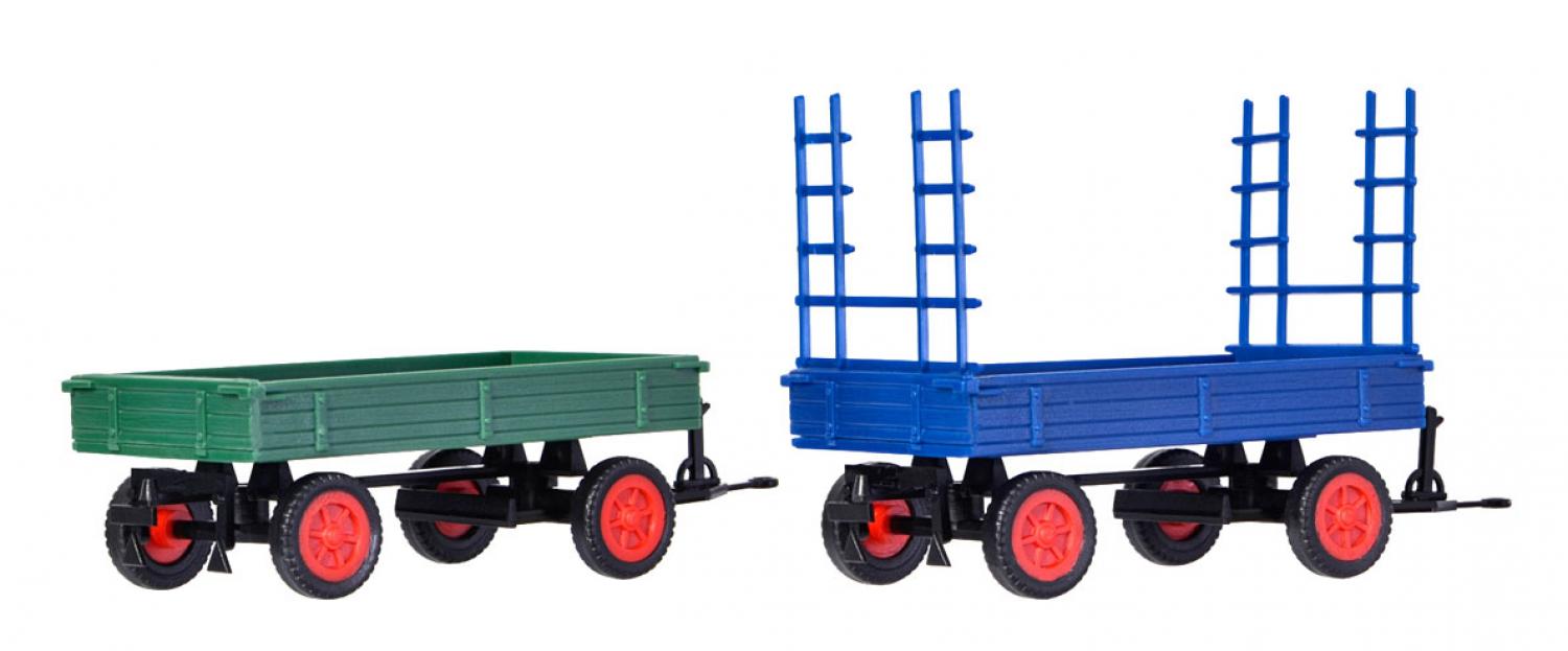 Kibri 15702 H0 Fendt Gummiradwagen, 2 Stu