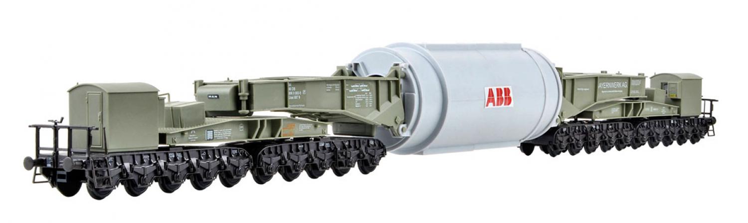 Kibri 16507 H0 Schienentiefladewagen Uaai