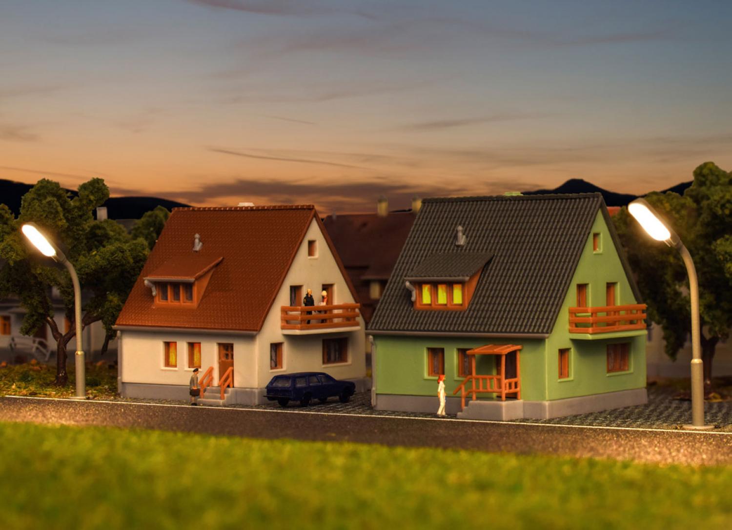 Kibri 36829 Z Siedlungshaus Steinw. 2 Stk