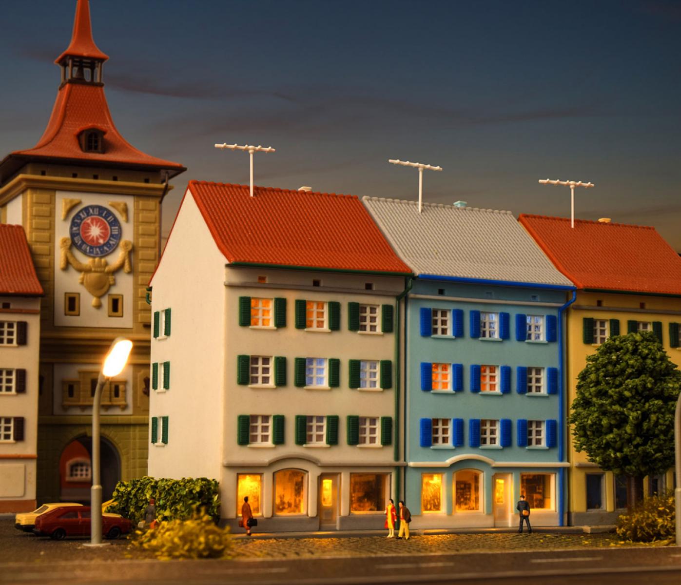 Kibri 36841 Z Stadthaus mit Laden 2 Stk