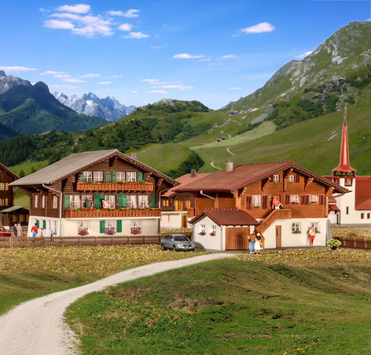 Kibri 37034 N Chalet Lenk, 2 Stueck