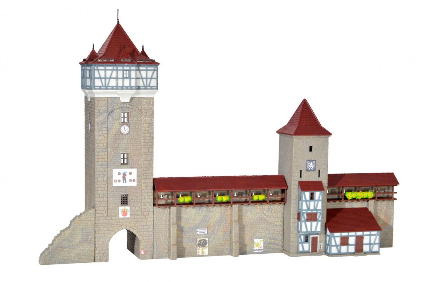 Kibri 37362 N Stadtmauer mit Fachwerkturm