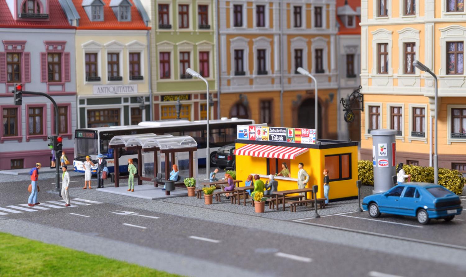 Kibri 38102 H0 Deko-Set Straße und Stadt