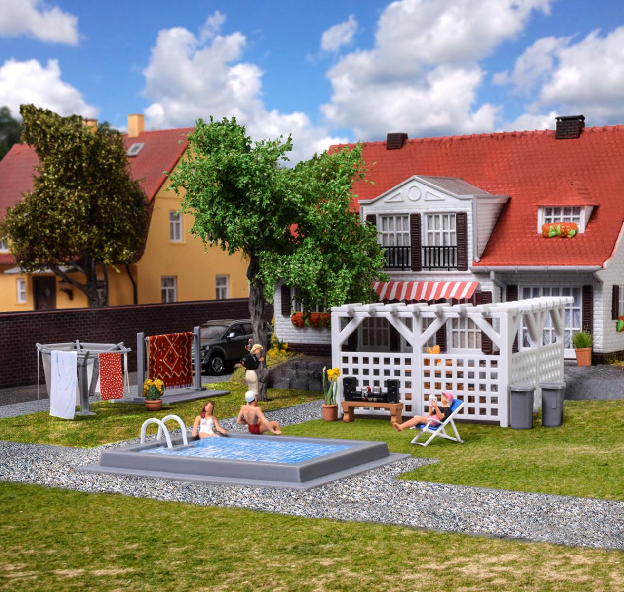 Kibri 38148 H0 Deko-Set Garten u. Terrass