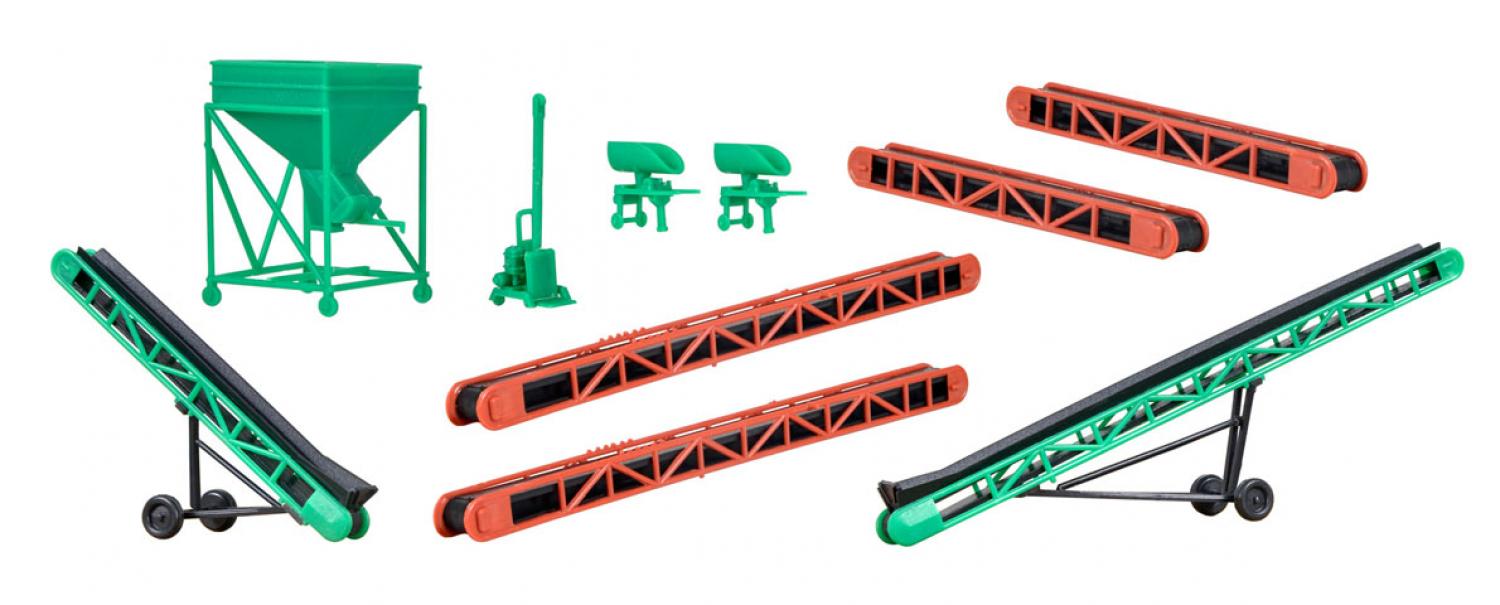 Kibri 38606 H0 Deko-Set Foerderbaender un