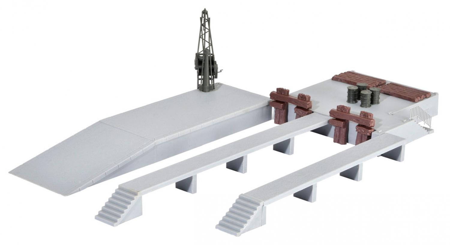 Kibri 38620 H0 Deko-Set Laderampen mit Kr