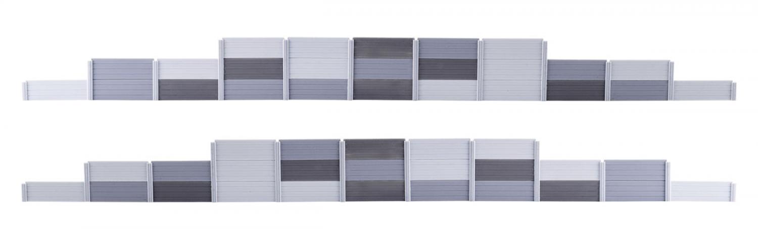 Kibri 38624 H0 Schallschutzwand, grau