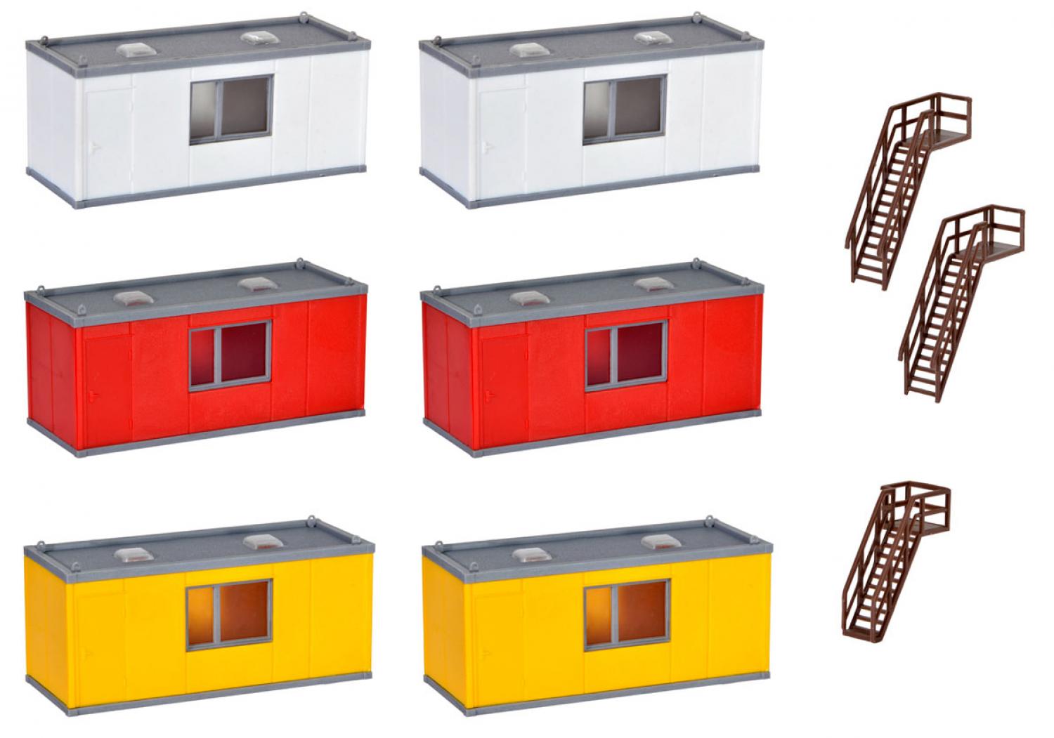 Kibri 38627 H0 Gebäude-Container, 6 Stück