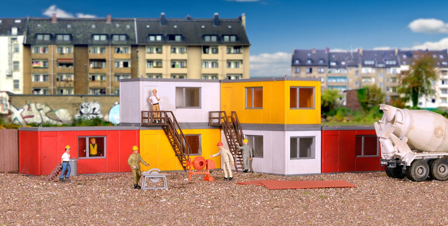 Kibri 38627 H0 Gebäude-Container, 6 Stück
