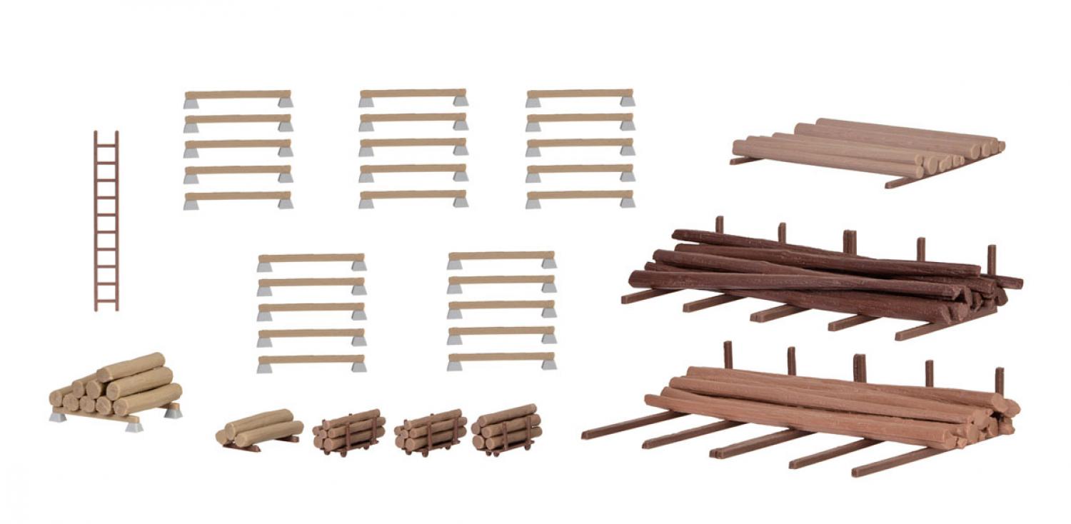 KIBRI 38663 H0 Holzausgestaltung zum Sägewerk