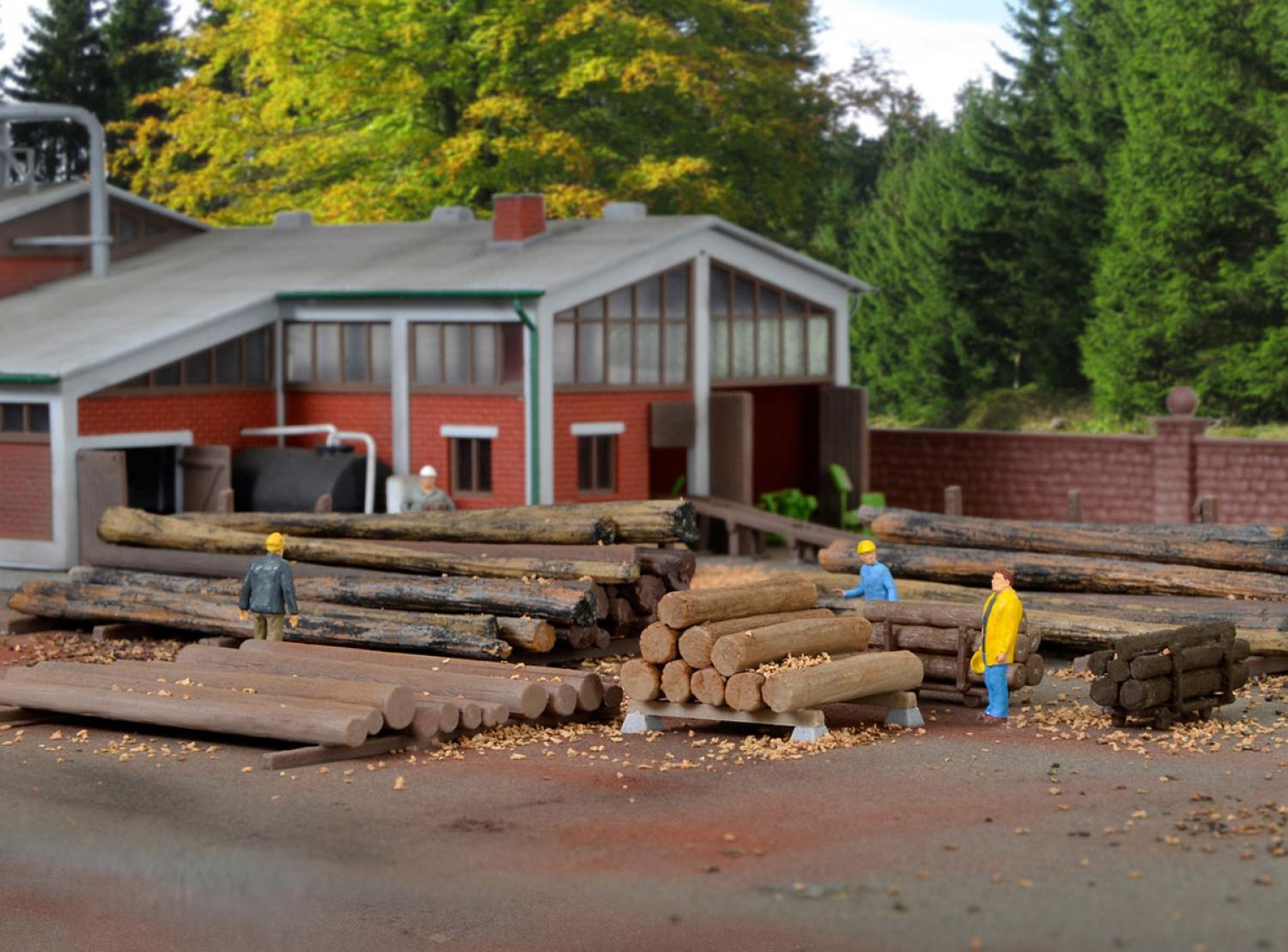 KIBRI 38663 H0 Holzausgestaltung zum Sägewerk