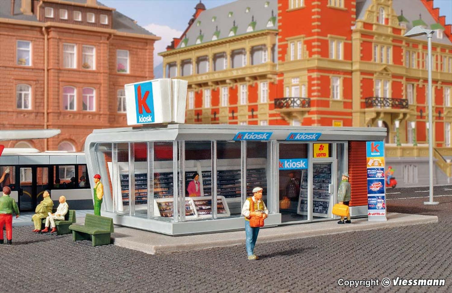 Kibri 39008 H0 Moderner Kiosk inkl. LED