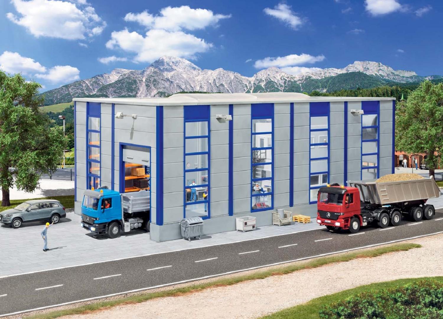 Kibri 39254 H0 LKW Reparaturhalle, modern