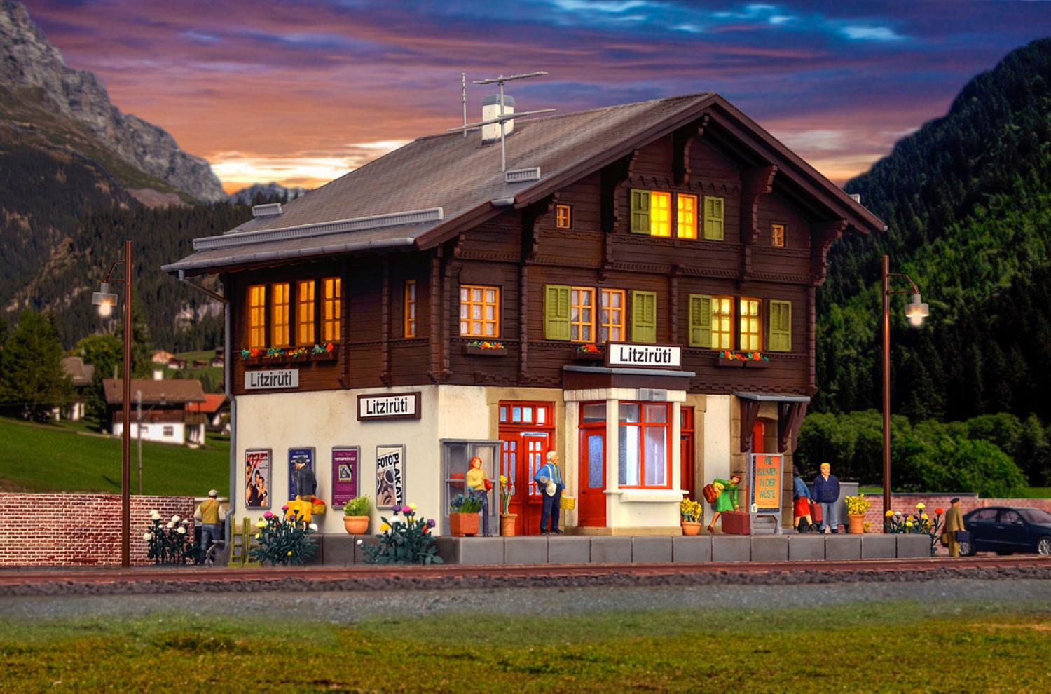 Kibri 39497 H0 Bahnhof Litziruti inkl.HBL