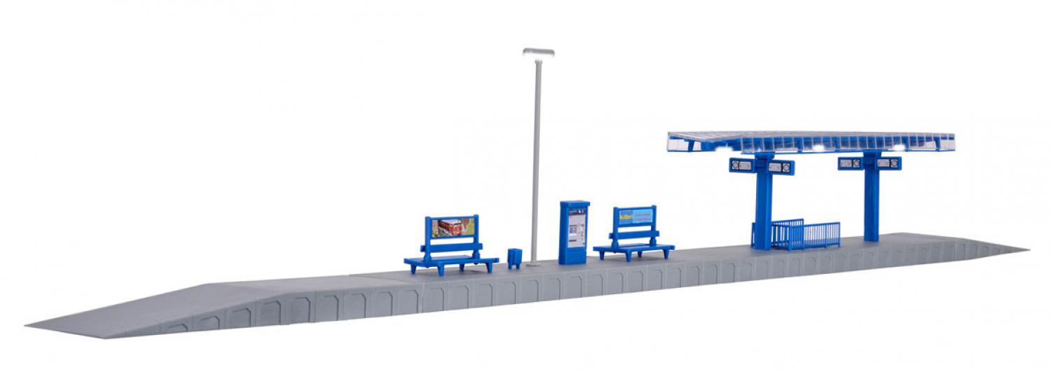 Kibri 39557 H0 Mod.Bahnsteig mit LED Bel.