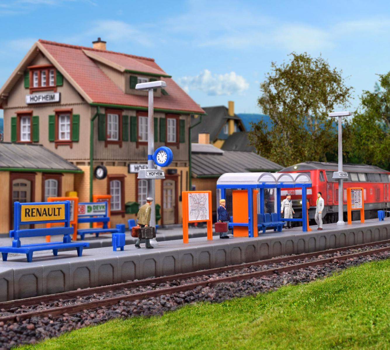 Kibri 39558 H0 Bahnsteig Hofheim