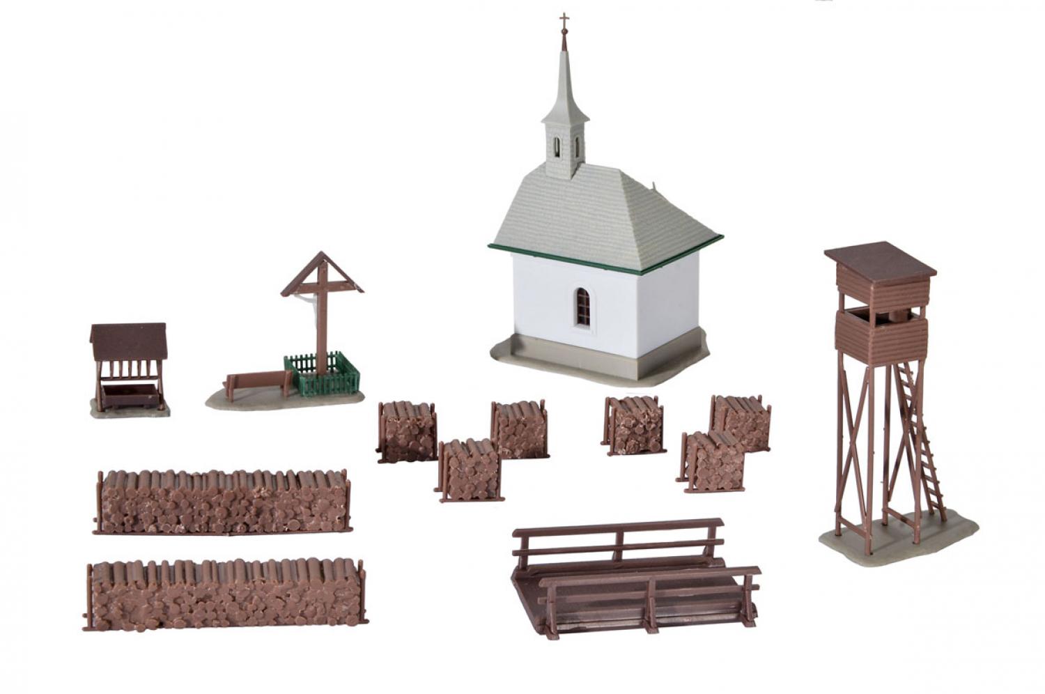 Kibri 39780 H0 Kapelle mit Zub. in Hirsch