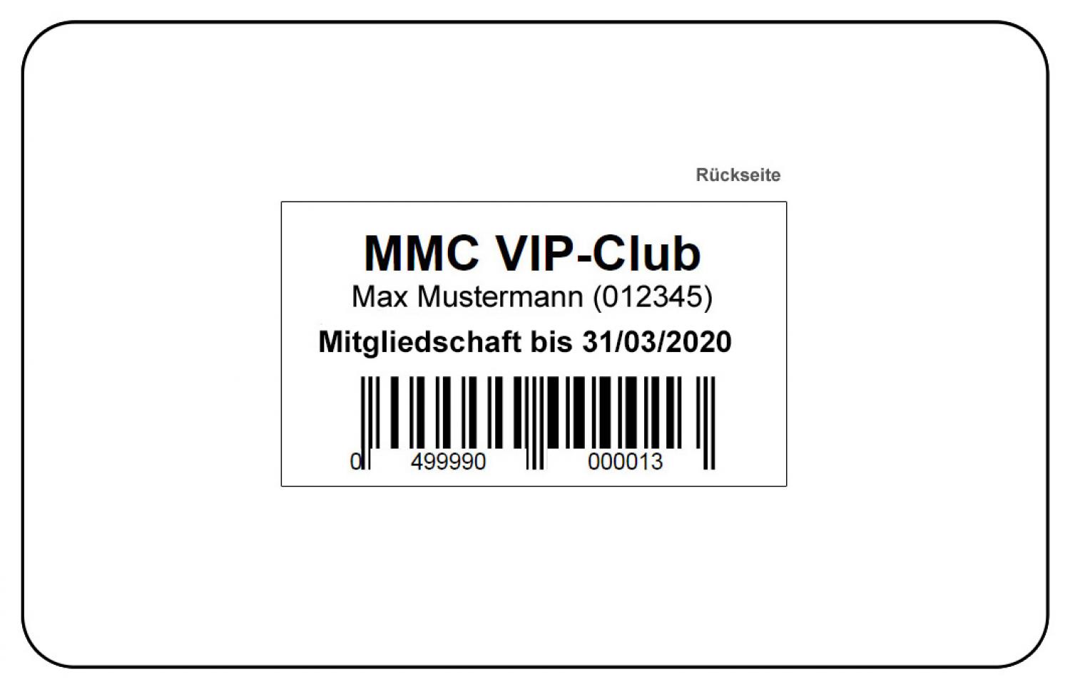 MMC VIP-Club Verlängerung (1 Jahr)