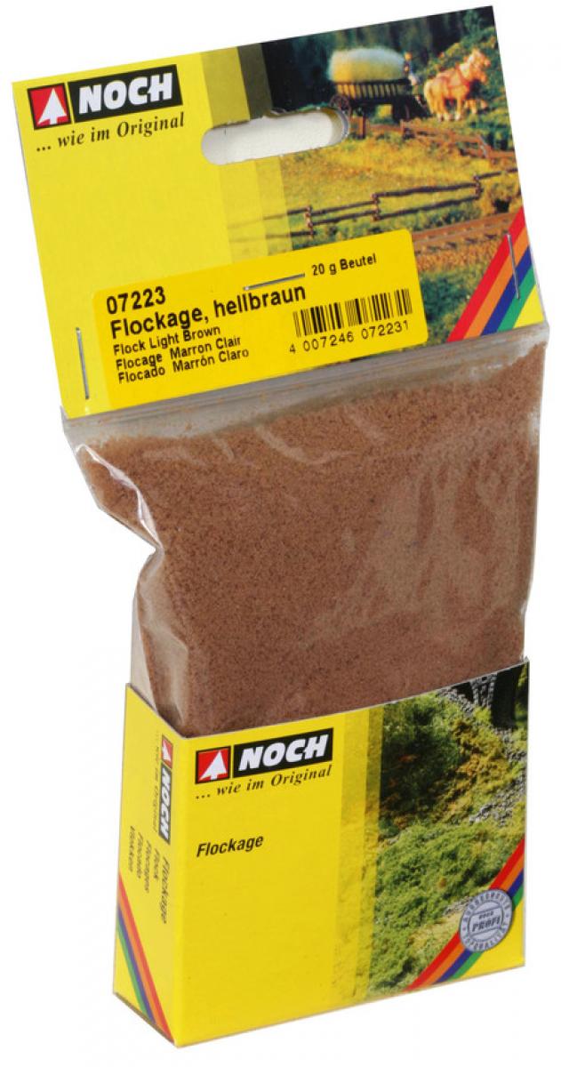 Noch 07223 Flockage hellbraun, 20 g
