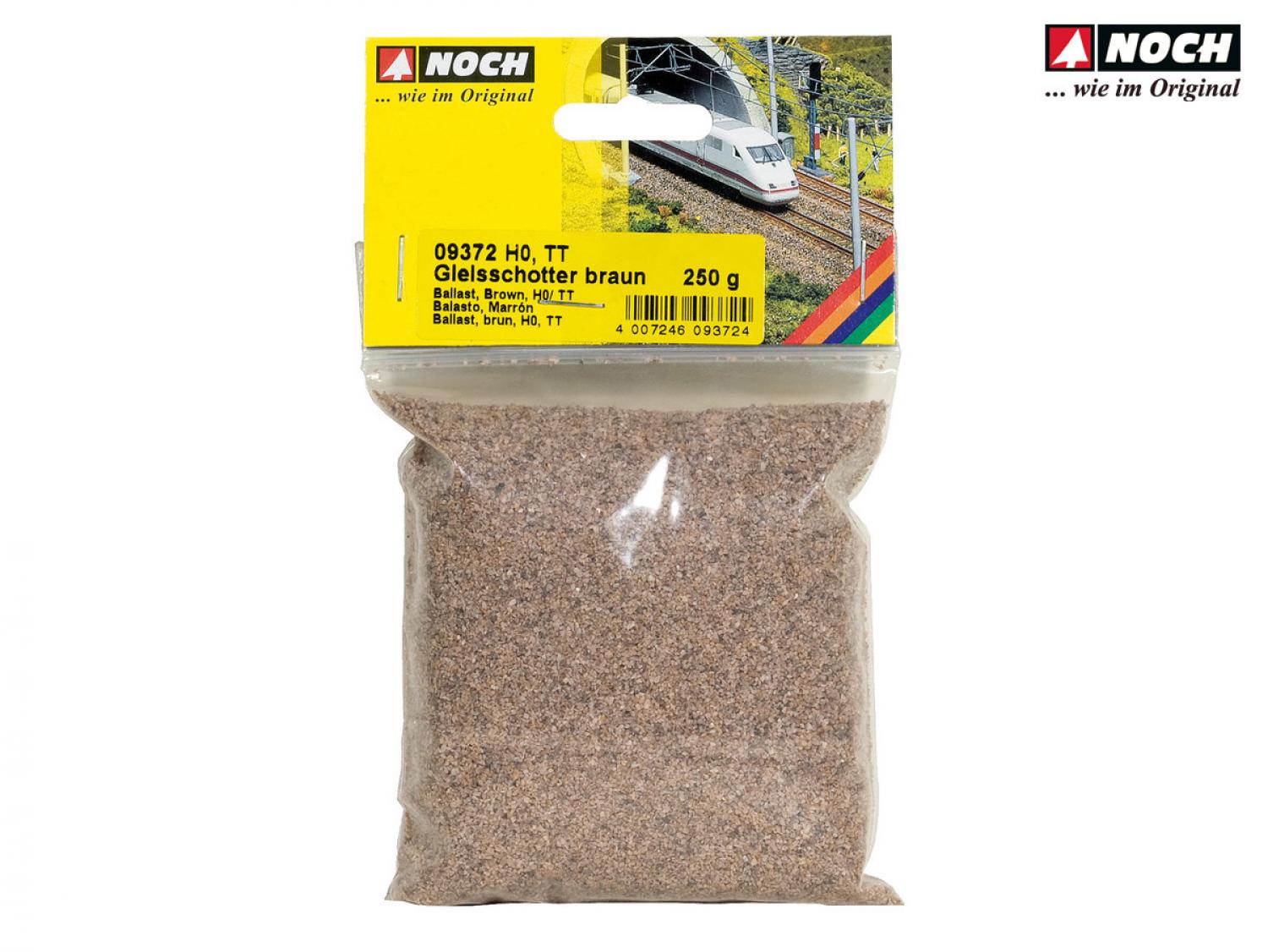 Noch 09372 H0,TT Gleisschotter braun, 250 g