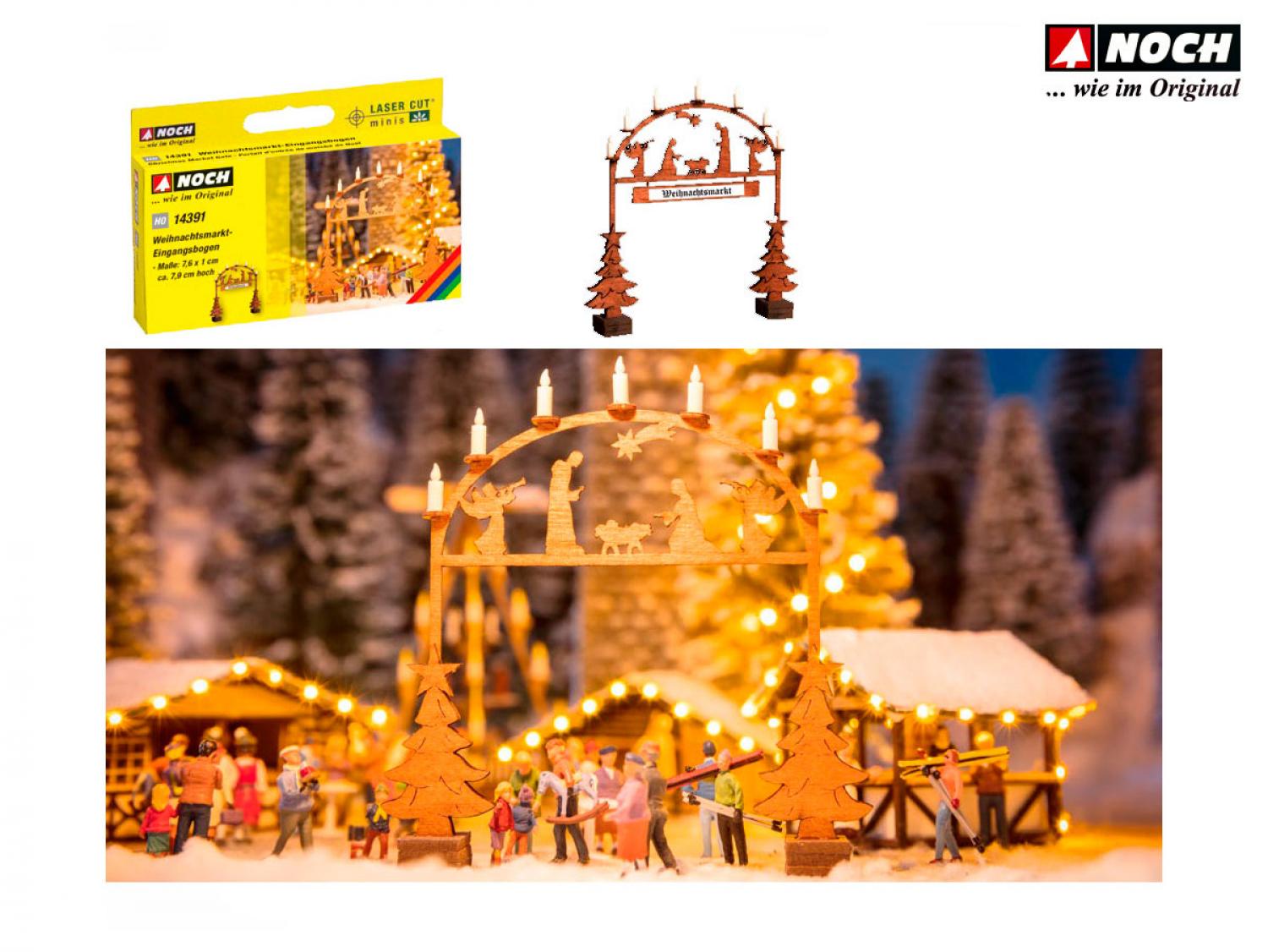 Noch 14391 H0 Weihnachtsmarkt-Eingangsbogen