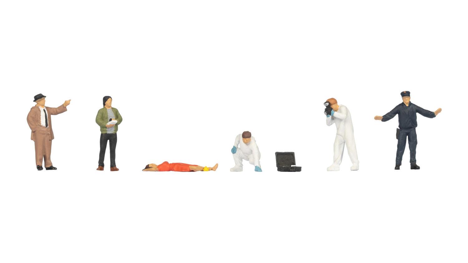 Noch 15071 H0 Kriminalpolizei mit Leiche