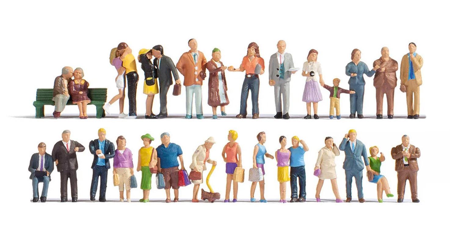 Noch 16043 H0 Mega-Spar-Set “In der Stadt” 30 Figuren