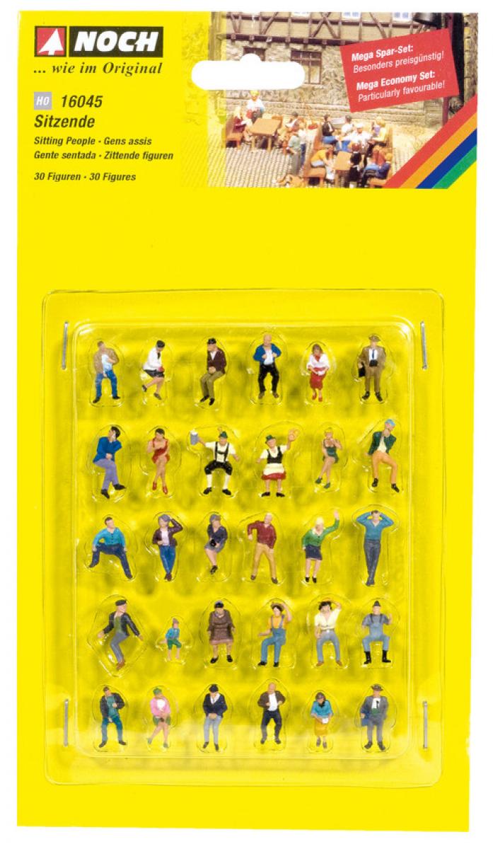 Noch 16045 H0 Mega-Spar-Set “Sitzende” 30 Figuren