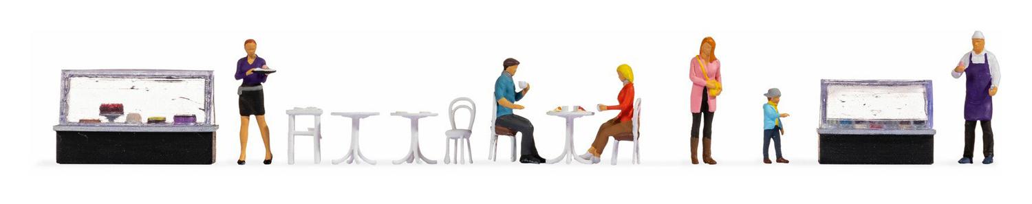 Noch 16245 H0 Figuren-Themenwelt "Cafe"