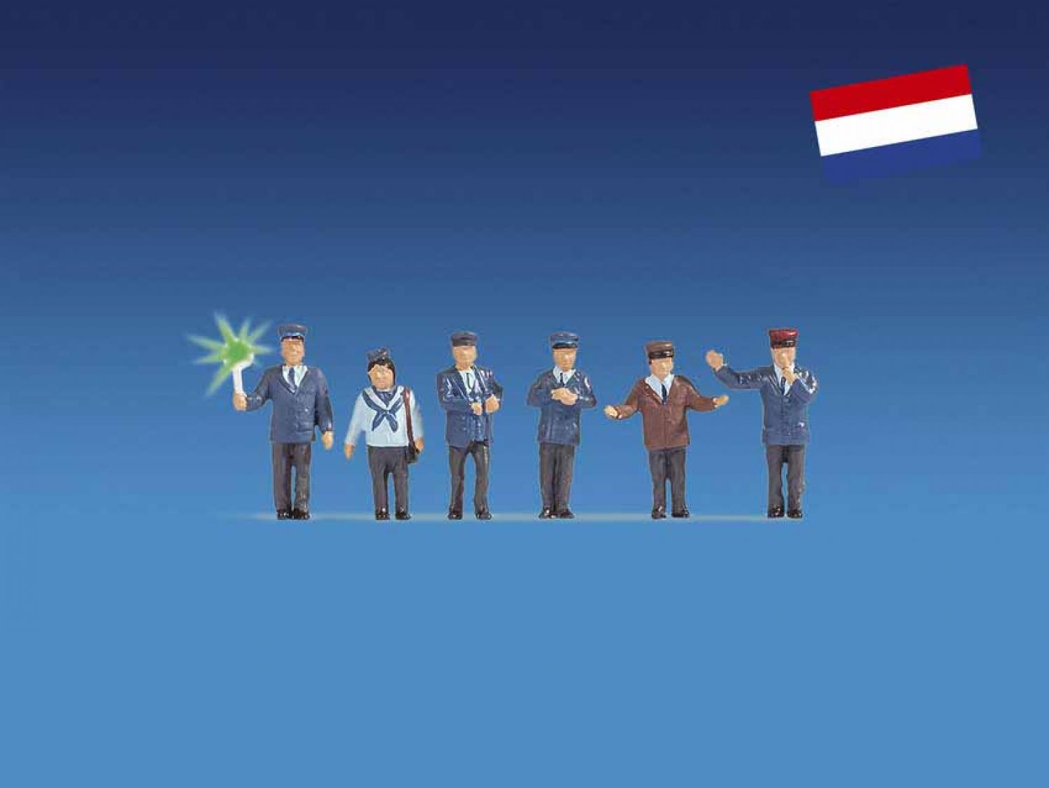 NOCH 17543 Bahnbeamte Niederlande, beleuchtet