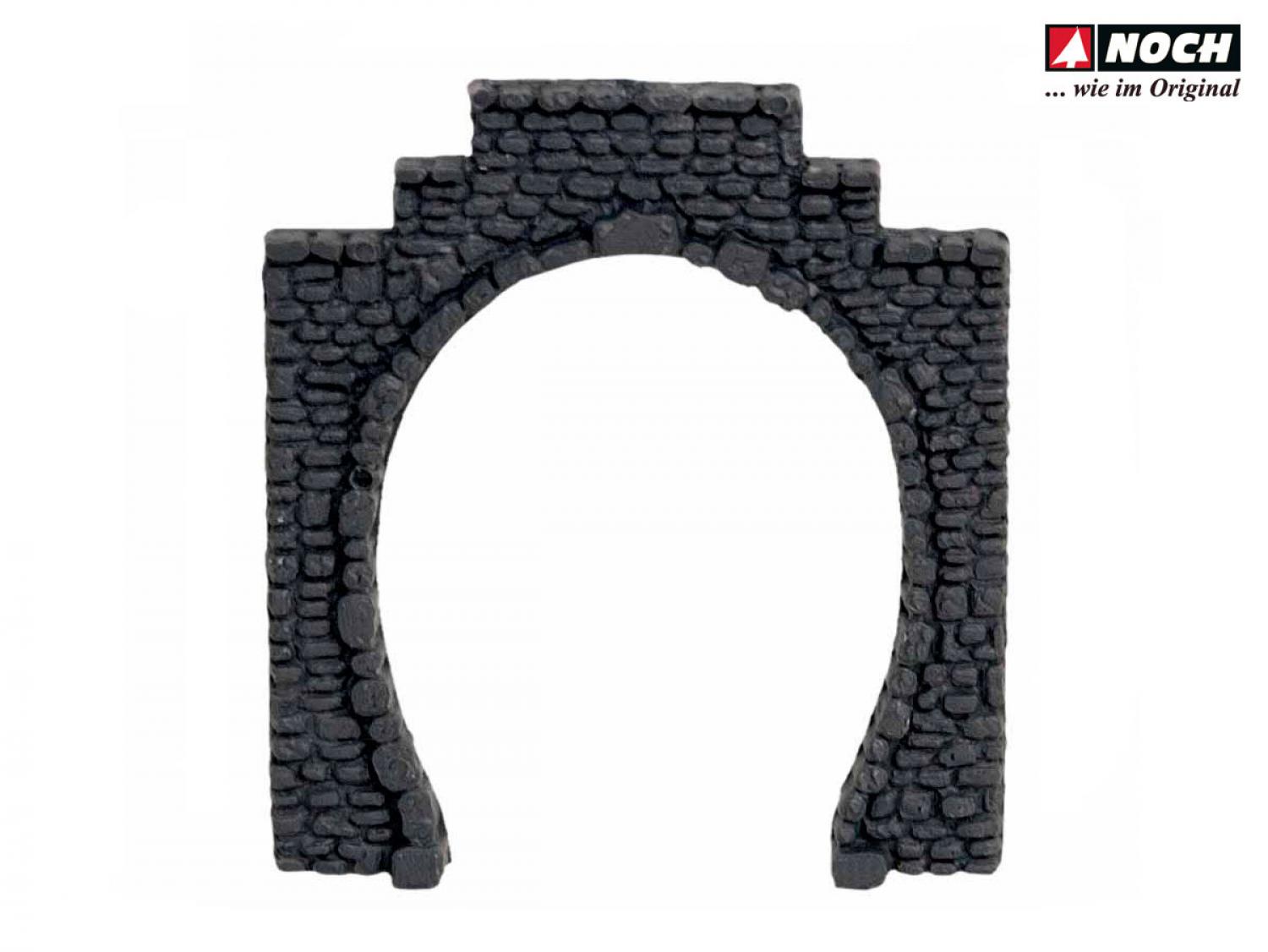 Noch 34400 N Tunnel-Portal 1-gleisig, 2 Stück, 5,5 x 6,5 cm