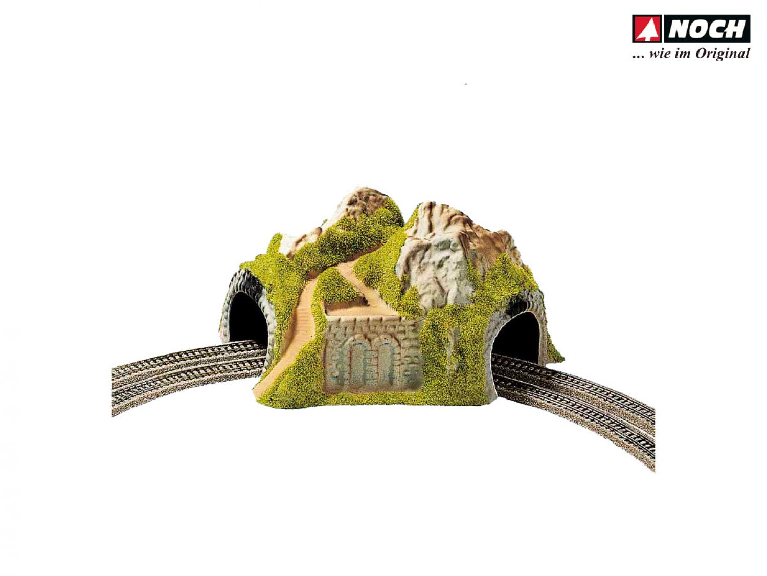 Noch 34730 N Ecktunnel 2-gleisig, gebogen, 23 x 22 cm