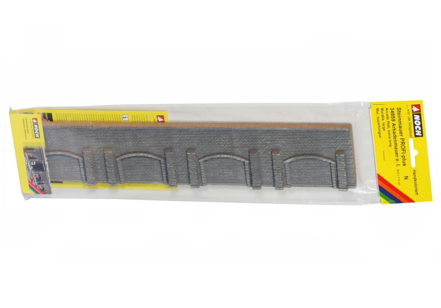 Noch 34859 N Arkadenmauer extra lang, 39,6 x 7,4 cm