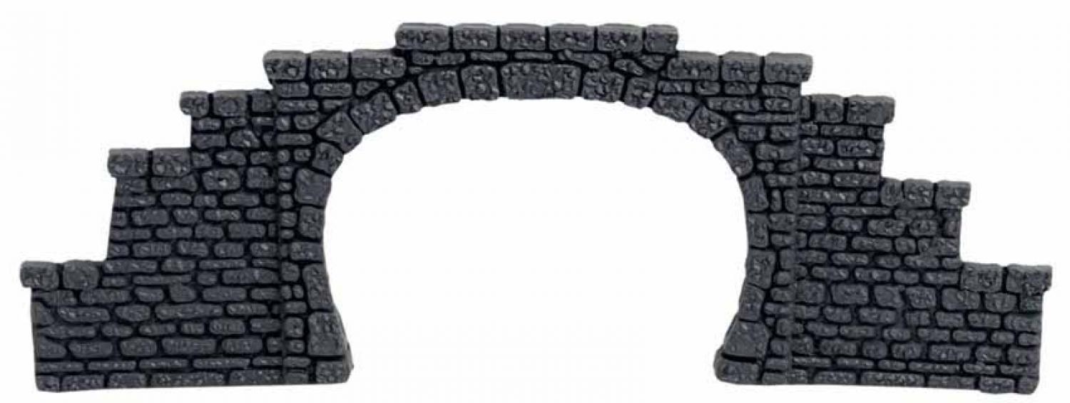 Noch 44430 Z Tunnel-Portal 2-gleisig, 12 x 4 cm, 2 Stück