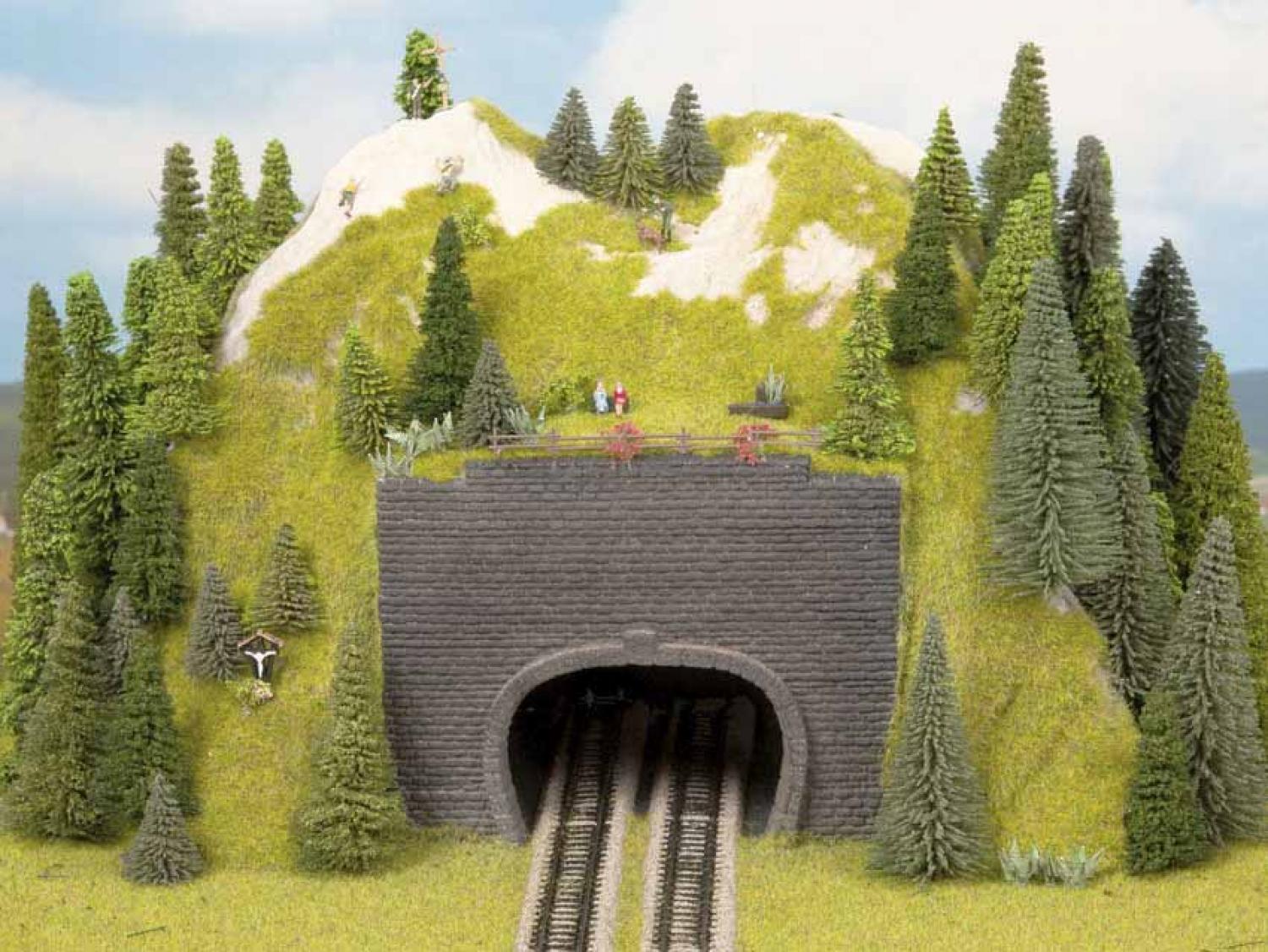 Noch 44800 Z Vorsatz-Portal 2-gleisig, 2 Stück, 9 x 7 cm