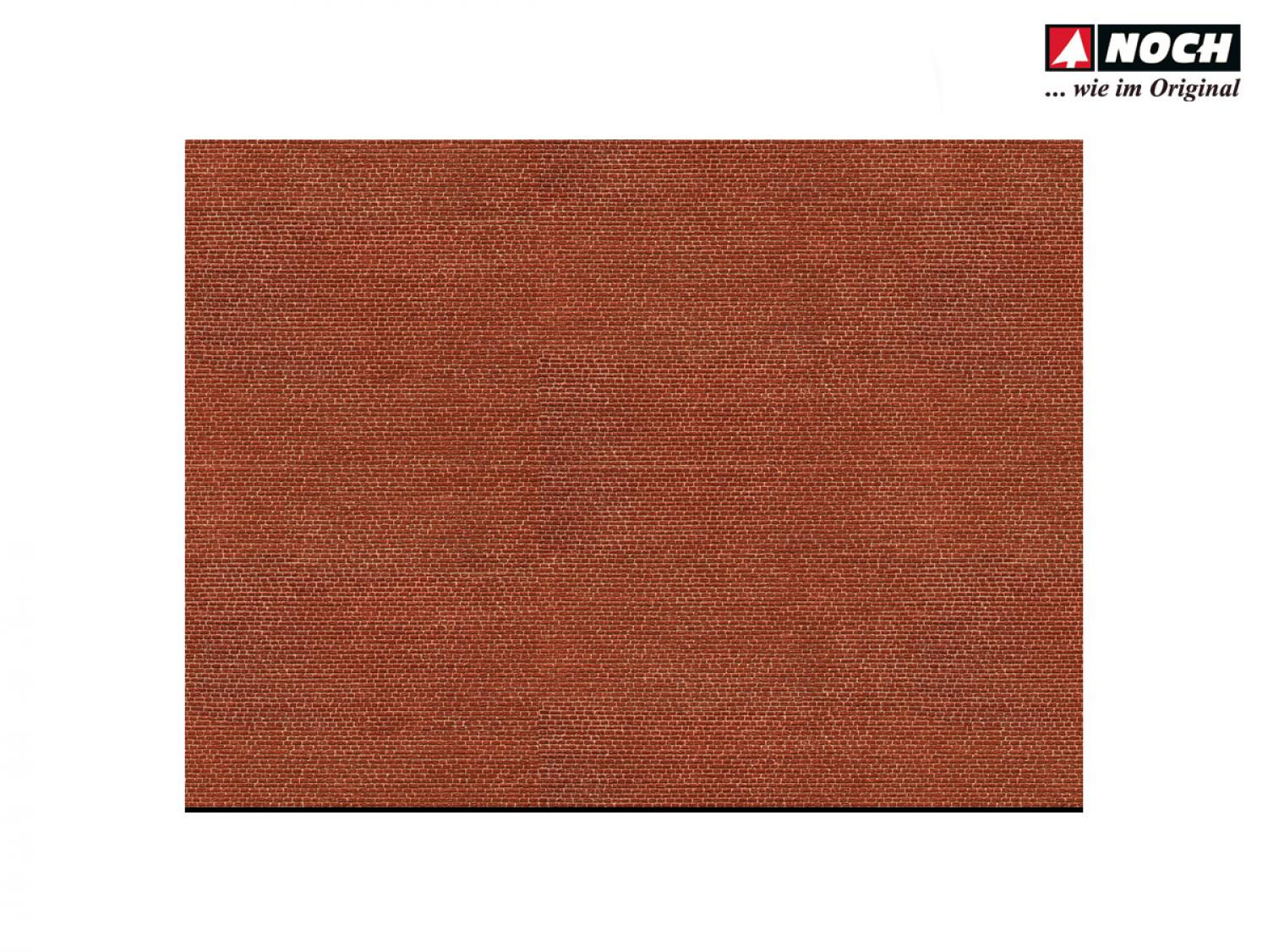 Noch 56910 N 3D-Kartonplatte “Klinker” rot