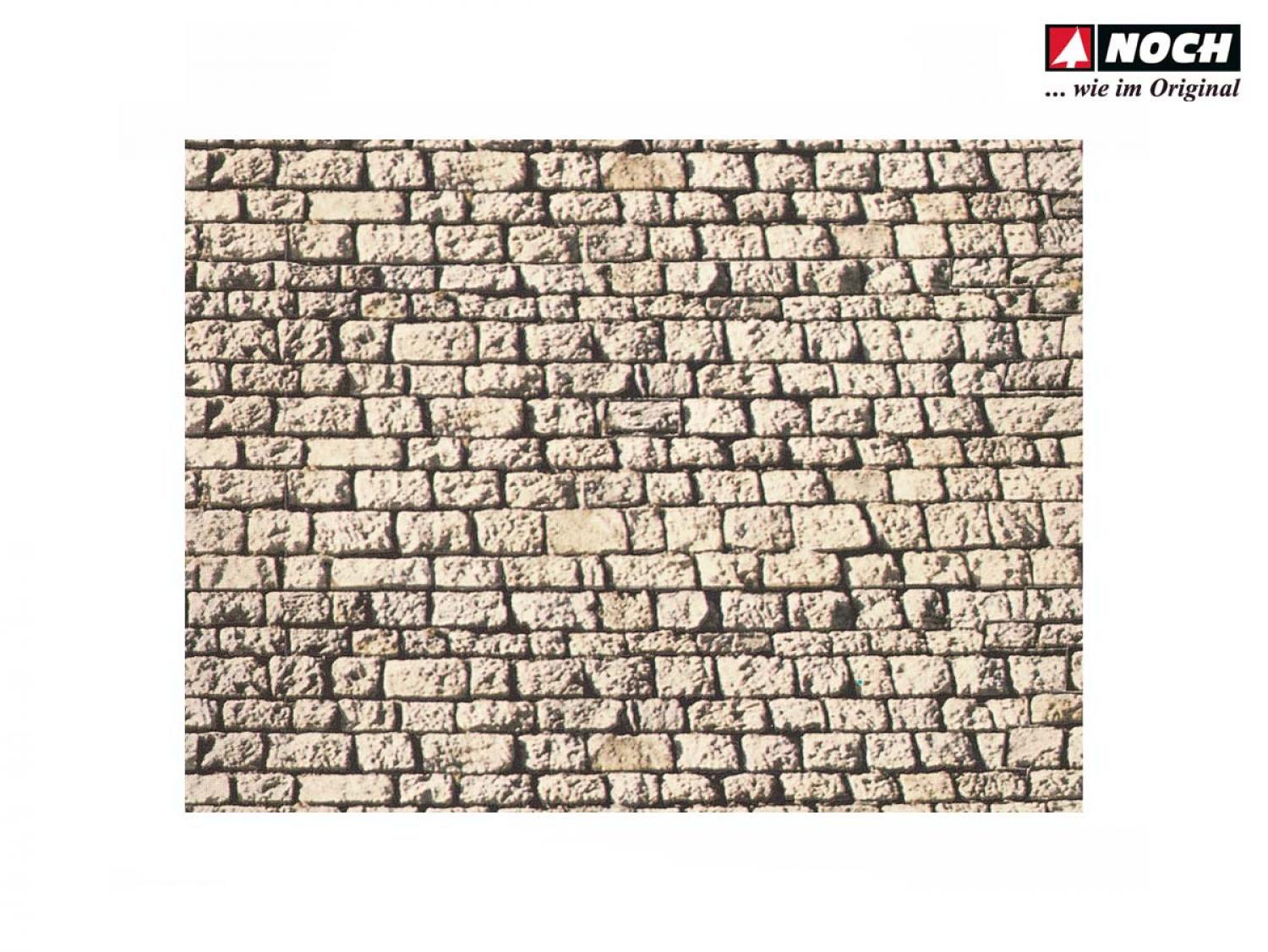 Noch 57740 H0,TT Mauerplatte “Quaderstein”, 64 x 15 cm