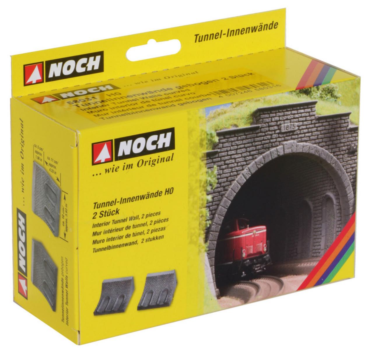 Noch 58031 H0 Tunnel-Innenwand, gebogen 2 Stück