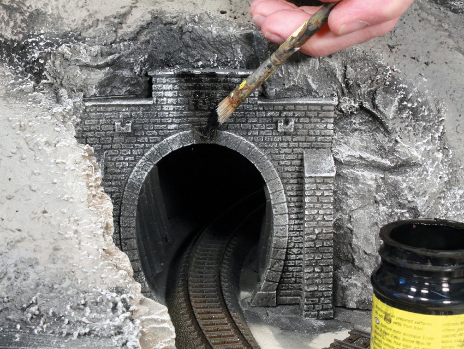 Noch 58248 H0 Tunnel-Portal 2-gleisig, 23,5 x 13 cm