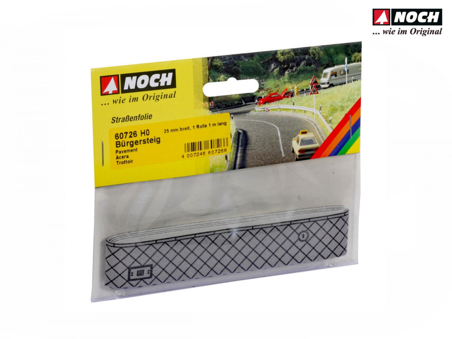 Noch 60726 H0 Bürgersteig 100 x 2,5 cm