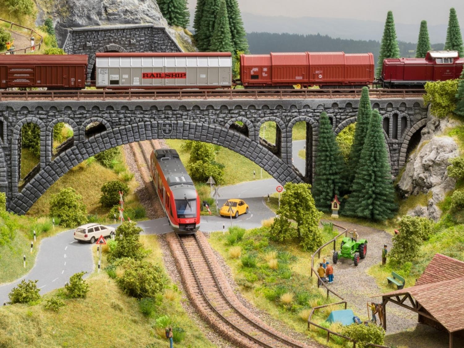 NOCH 60811 Perfekt-Set "Rechts & links der Gleise"